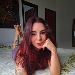 Foto de Cristina ao vivo na webcam