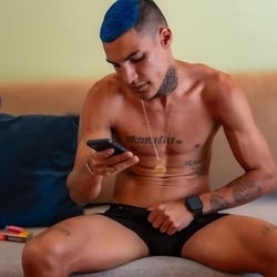 Foto de Gabriel Silva OF ao vivo na webcam